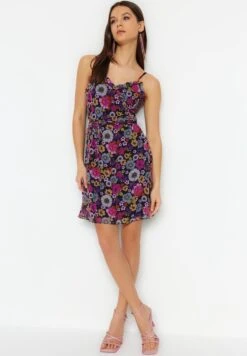 Trendyol Strappy Floral Print Dress