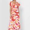 ELLA Printed Flared Dress