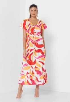 ELLA Printed Flared Dress