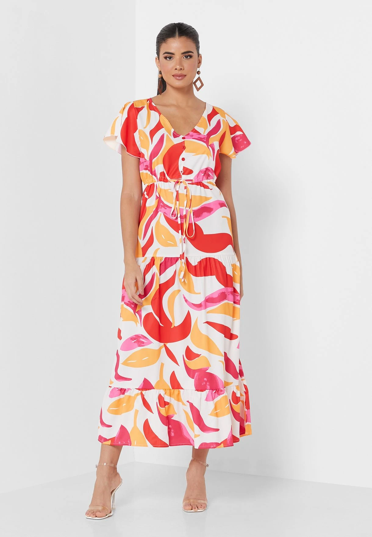 ELLA Printed Flared Dress 1 ELLA Printed Flared Dress