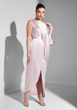 Asymmetric Slit Detail Dress