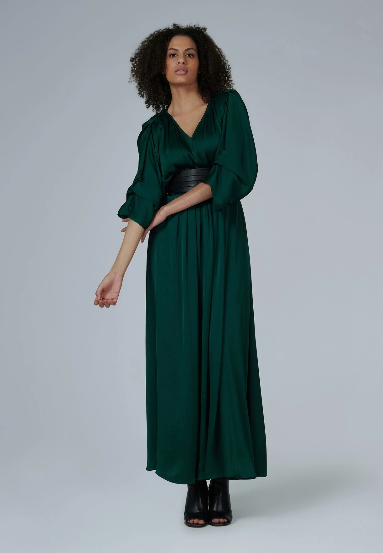 Belted Pleated Dress 1 Belted Pleated Dress