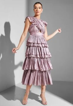 Ruffle Twist Front Dress