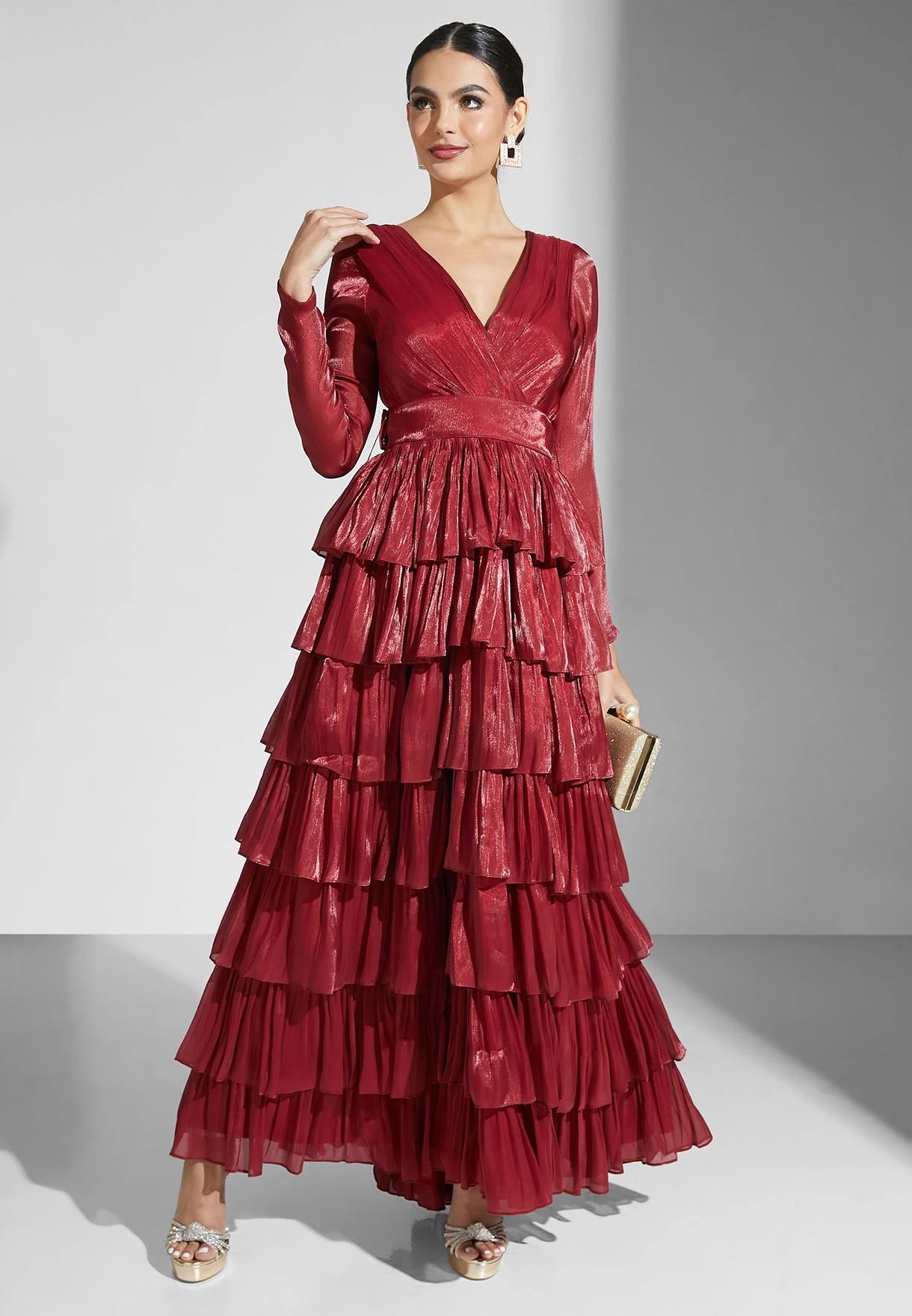 Tiered Shimmer Dress 1 Tiered Shimmer Dress