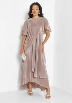 Flutter Sleeve Tiered Dress