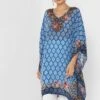 Floral Printed Cape Sleeve Poncho