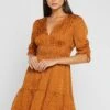 French Connection Lace Detail Skater Dress