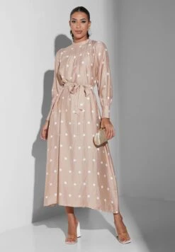Polka Dot Belted Dress