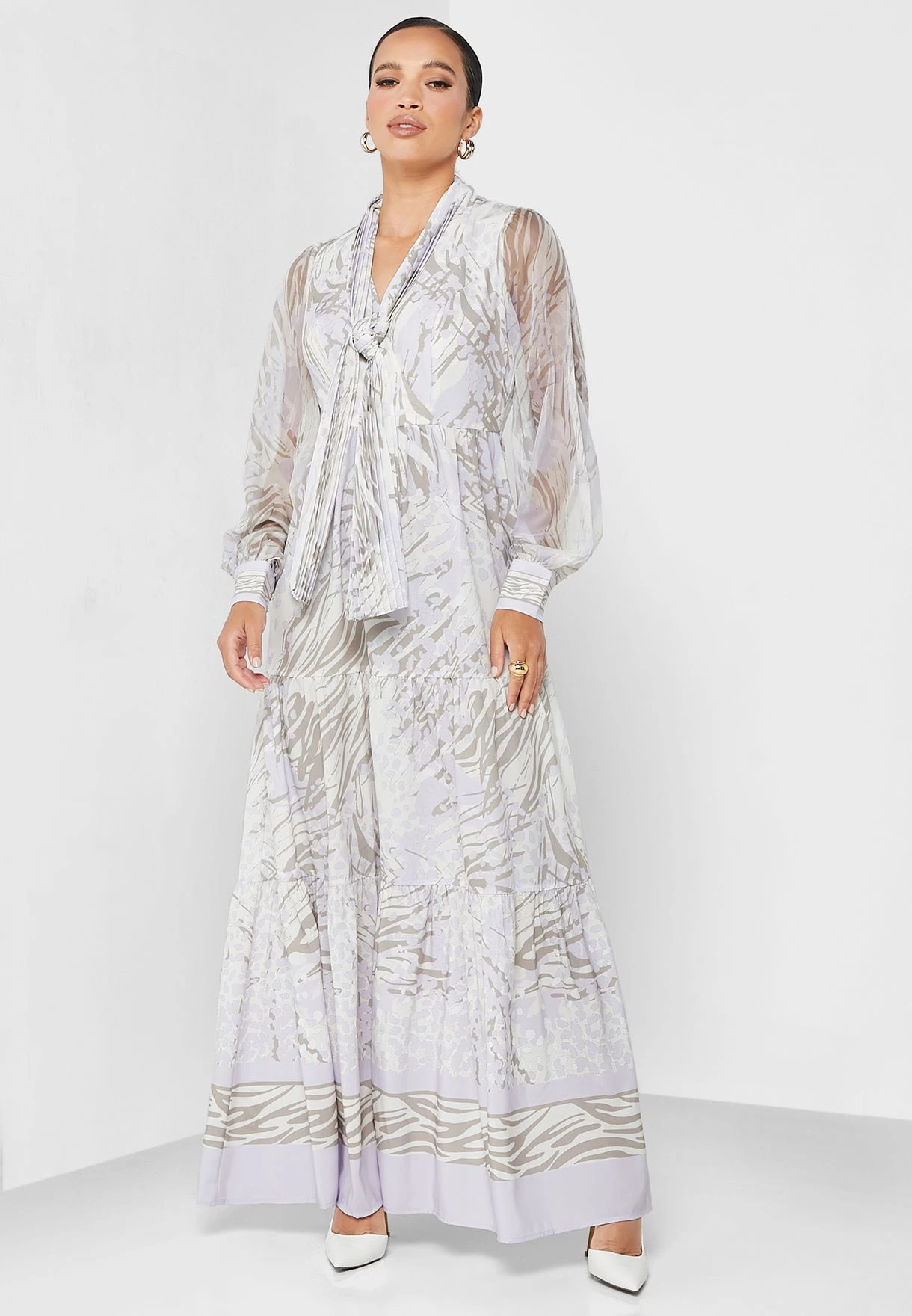 Balloon Sleeve Belted Dress 1 Balloon Sleeve Belted Dress