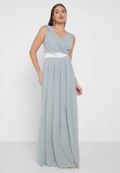 TFNC Surplice Neck Pleated Dress