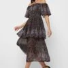 Cold Shoulder Ruffle Dress