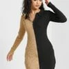 Daisy Street Colorblock Knitted Dress