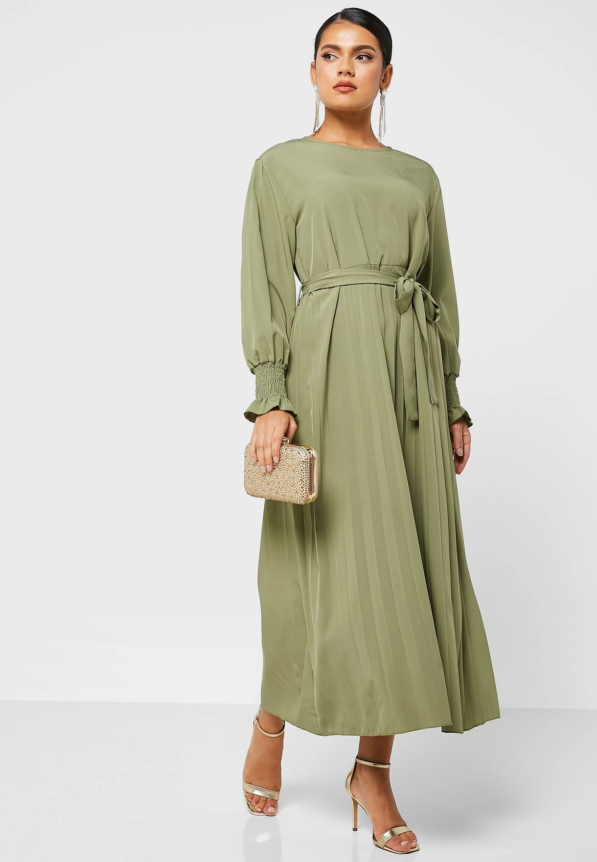 Pleat Detail Fit & Flare Dress 1 Pleat Detail Fit & Flare Dress