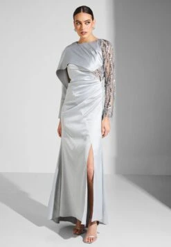 Cut Out Ruffle Sleeve Dress