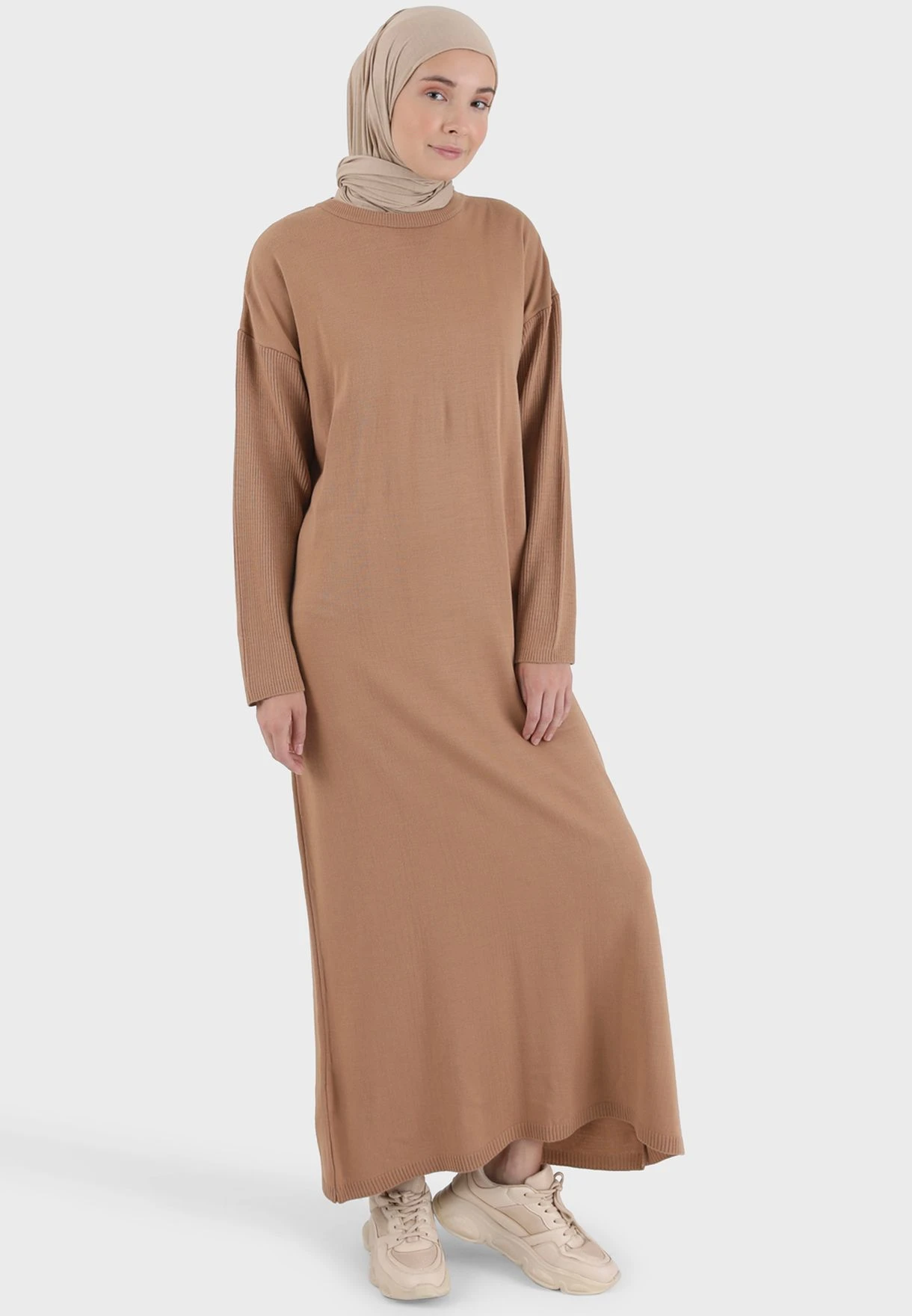 Round Neck Knitted Dress 1 Round Neck Knitted Dress