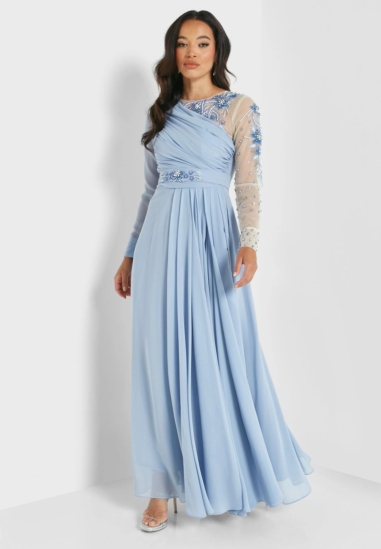 Embroidered Detail Tiered Dress 1 Embroidered Detail Tiered Dress