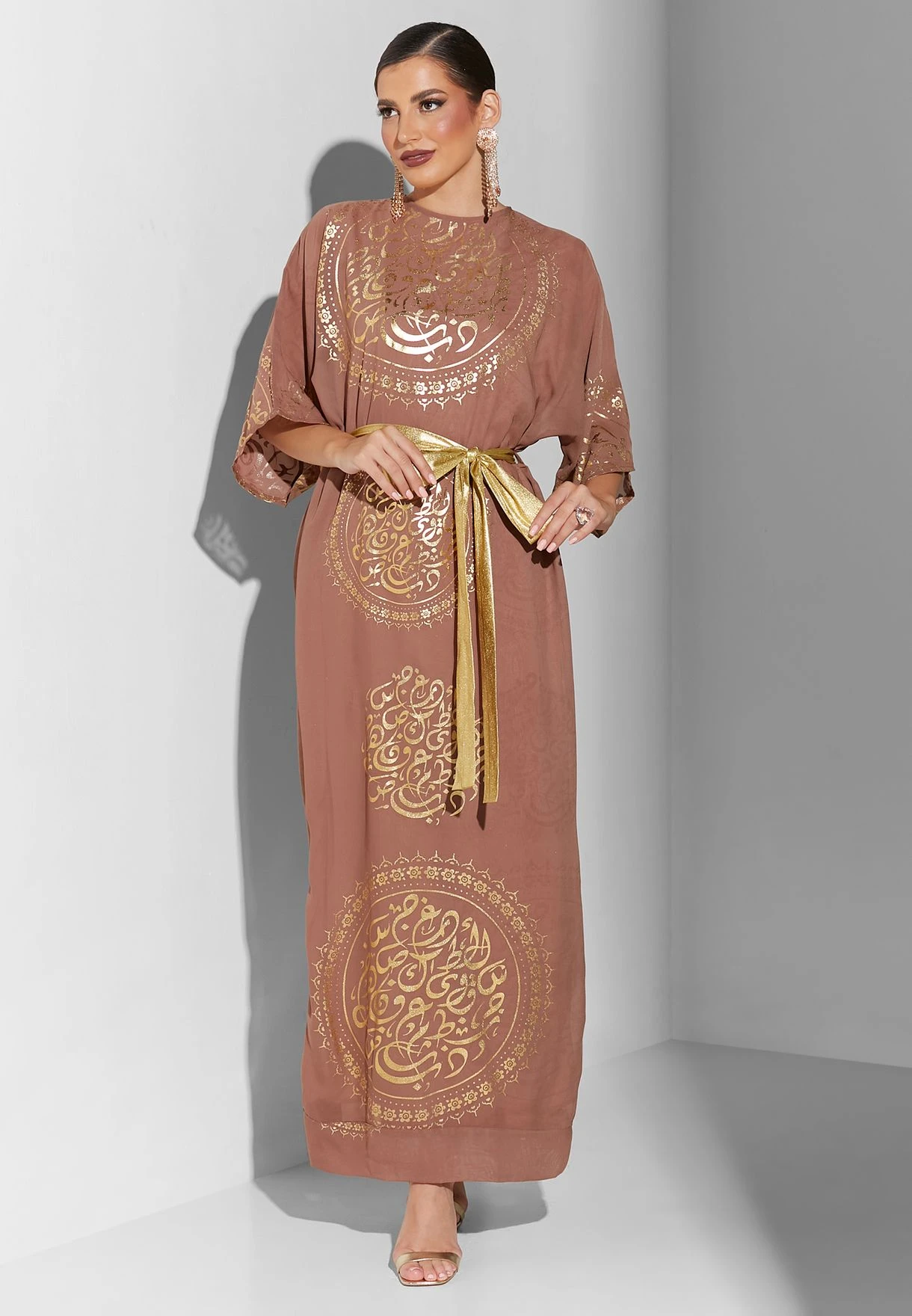 Belted Side Slit Dress 1 Belted Side Slit Dress