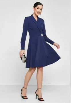 Surplice Neck Tiered Dress