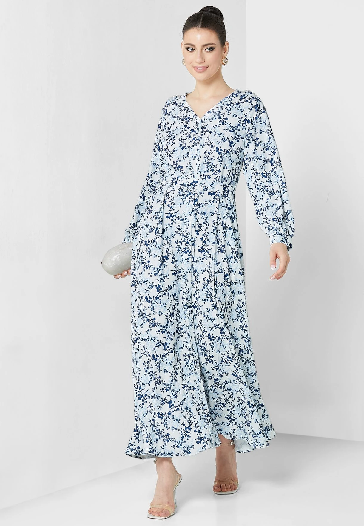 Floral Print Belted Shirt Dress 1 Floral Print Belted Shirt Dress