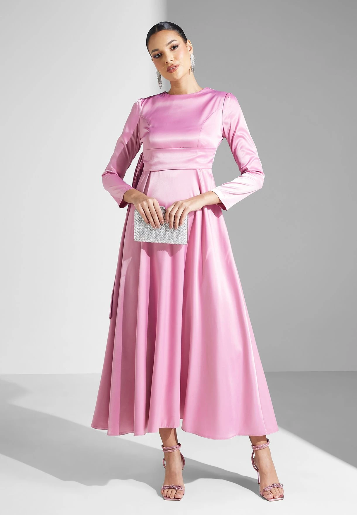 High Neck Front Tie Dress 1 High Neck Front Tie Dress