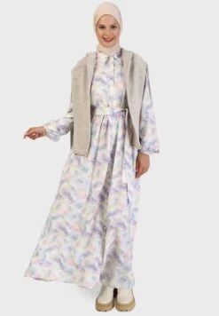 Belted Polo Neck Shirt Dress