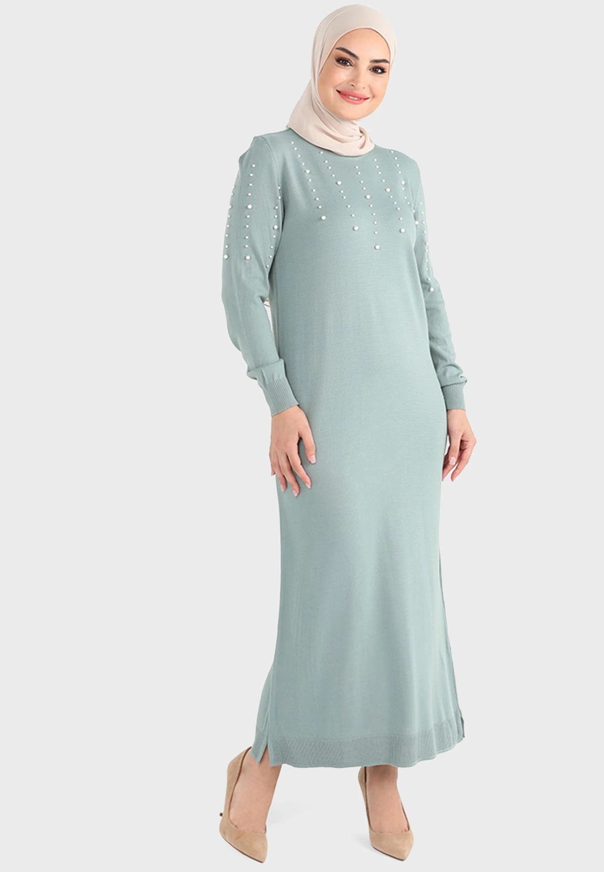 Embellished Knitted Dress 1 Embellished Knitted Dress