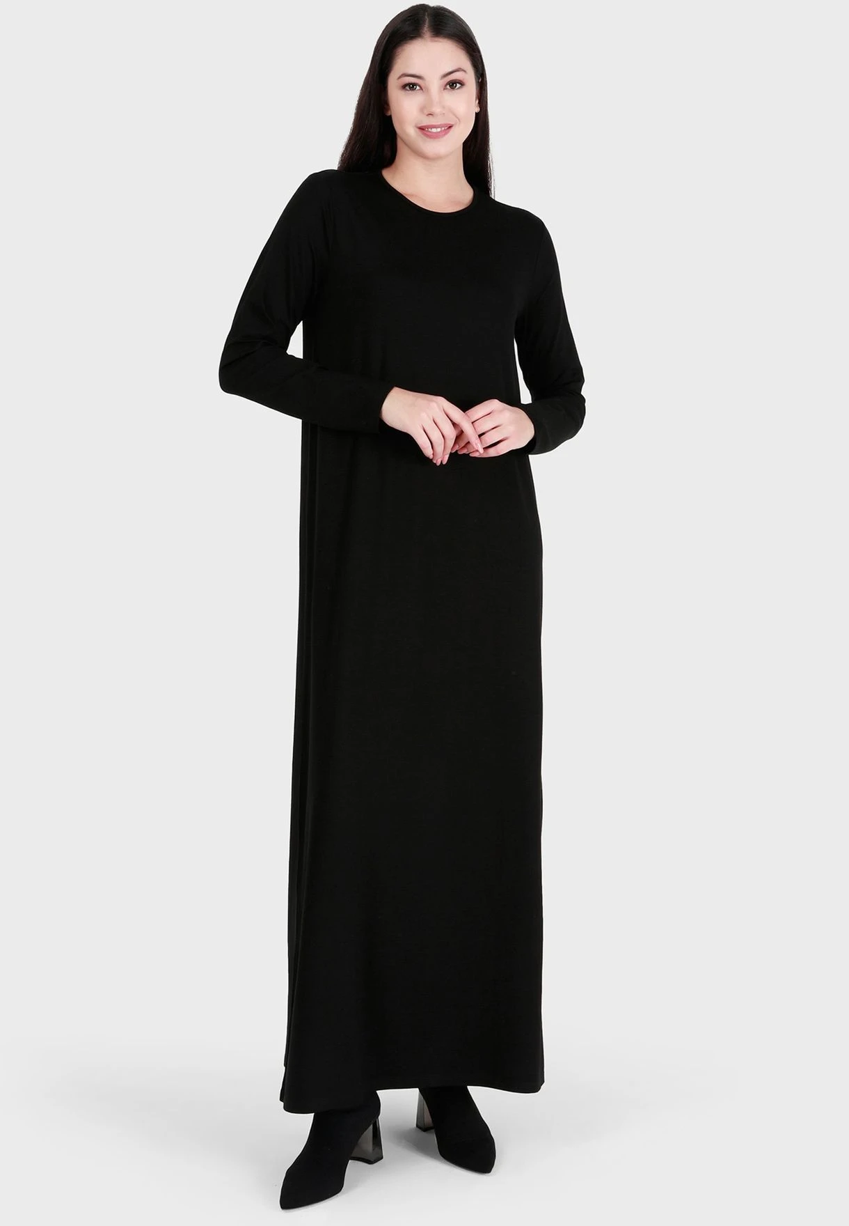 Crew Neck Knitted Dress 1 Crew Neck Knitted Dress