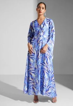 V-Neck Printed Tiered Dress