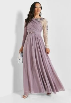 Embroidered Detail Tiered Dress