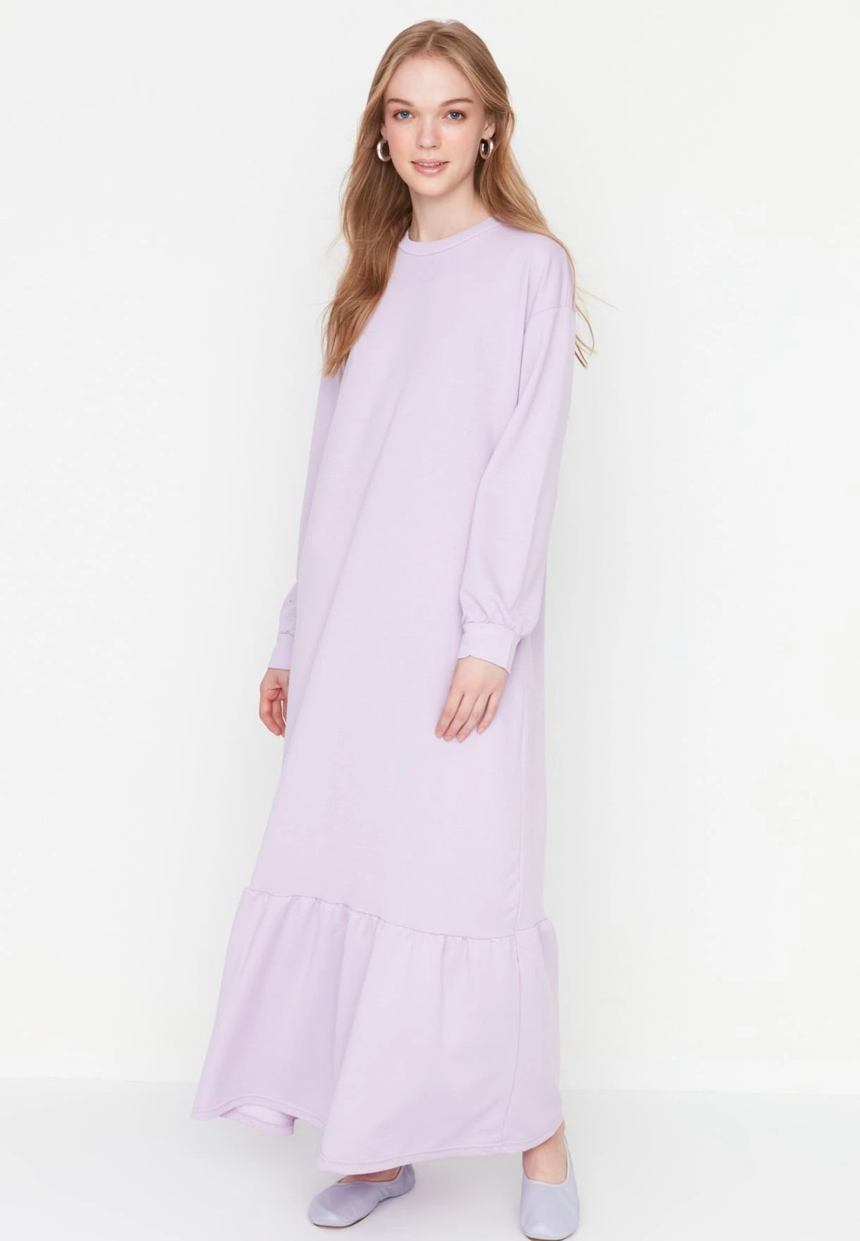 Trendyol Cuff Detail Tired Hem Dress 1 Trendyol Cuff Detail Tired Hem Dress