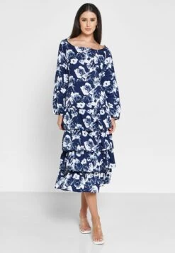 ELLA Tiered Dress With Puff Sleeves