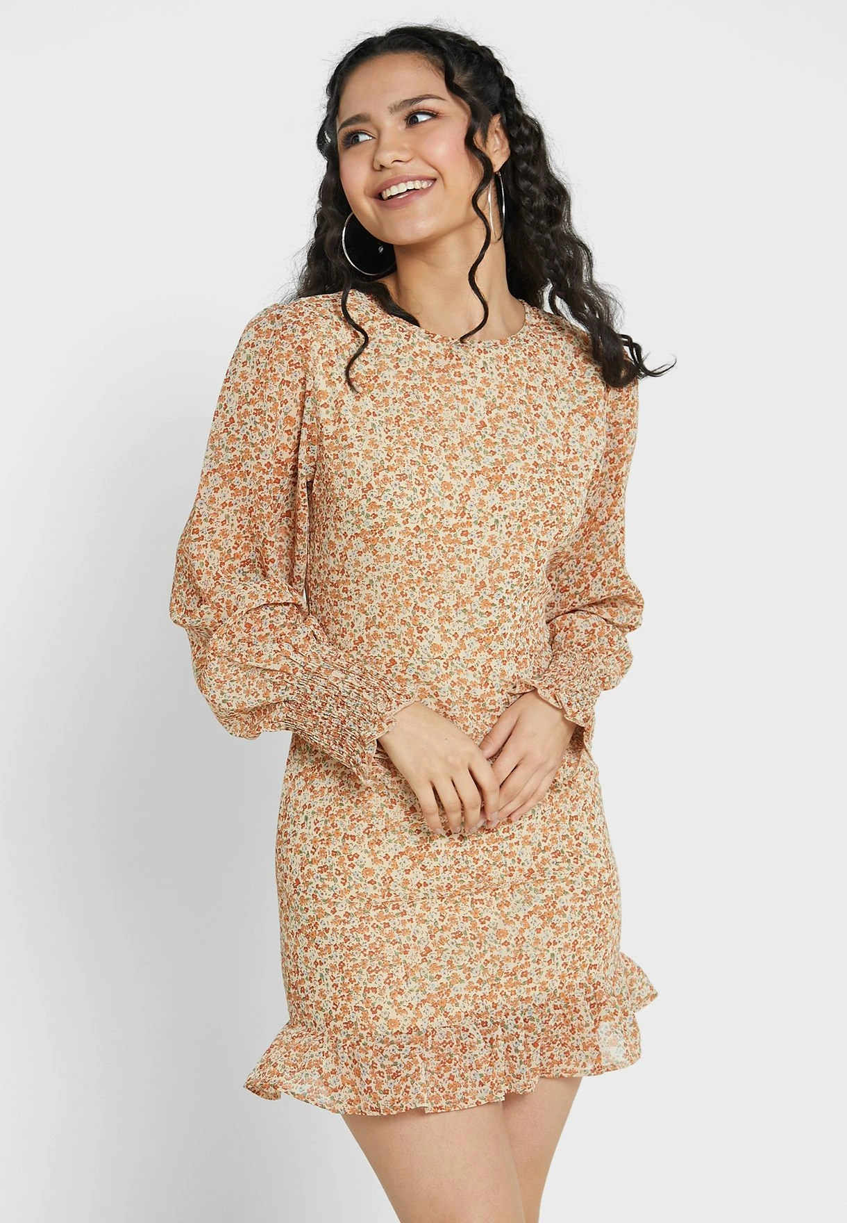 Daisy Street Ruffle Detail Printed Dress 1 Daisy Street Ruffle Detail Printed Dress