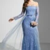 Off-Shoulder Cinched Waist Gown