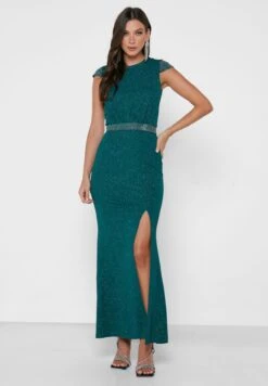 Shimmer Wait Slit Dress