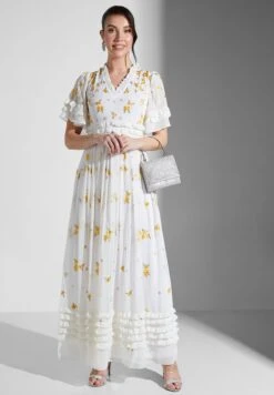 Floral Embroidered Maxi Dress