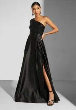 One Shoulder Slit Dress