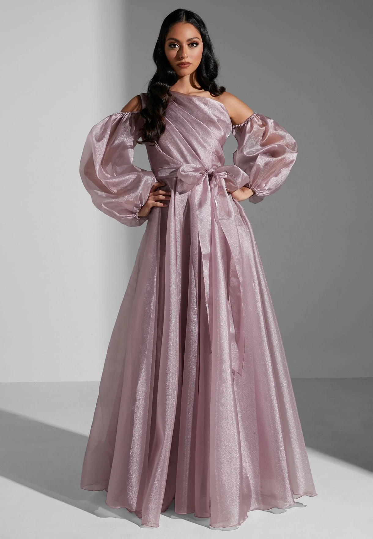 One Shoulder Shimmer Dress 1 One Shoulder Shimmer Dress