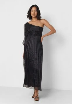 Pleated Effect One-Shoulder Dress