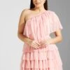 Layered One-Shoulder Dress