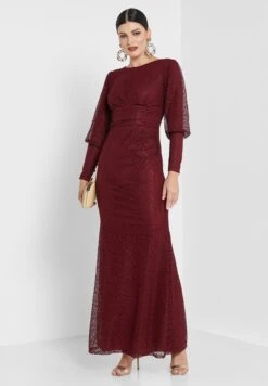 Round Neck Mutton Sleeve Dress