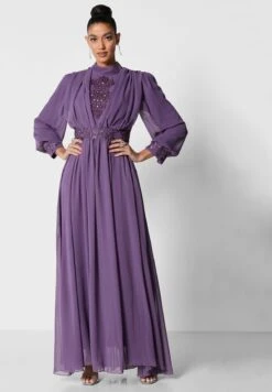 Gathered Cowl Detail Dress