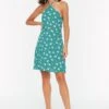 Trendyol Halter Neck Floral Print Dress