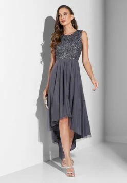Sequin Bodice High Low Dress