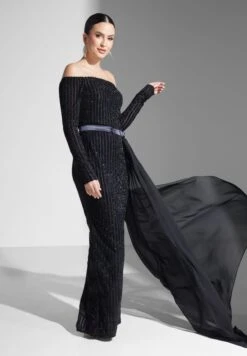 Shimmer Dress With Trail