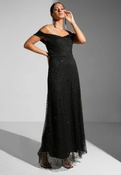 Embellished Off-Shoulder Gown