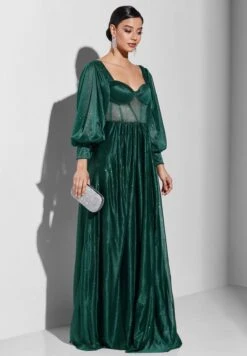 Sweetheart Neck Puff Sleeve Dress