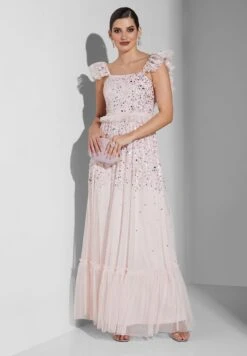 Square Neck Ruffle Detail Dress