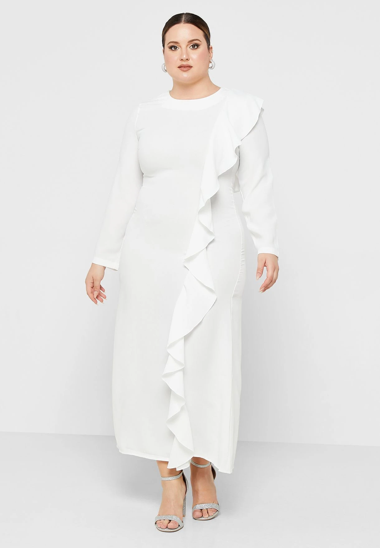 Ruffle Detail Belted Dress 1 Ruffle Detail Belted Dress