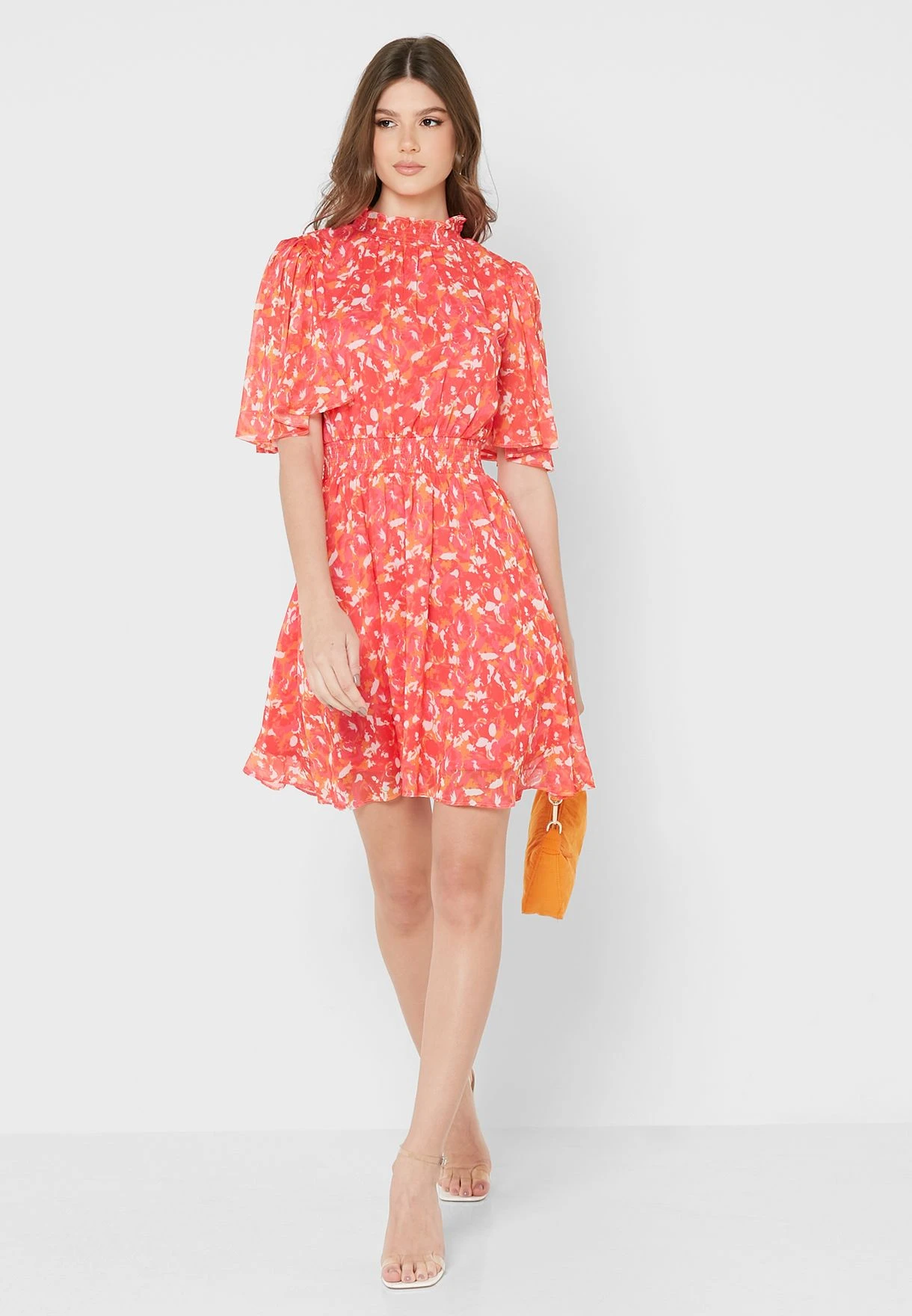 Little Mistress Floral Shirred Mini By Vogue Williams 1 Little Mistress Floral Shirred Mini By Vogue Williams