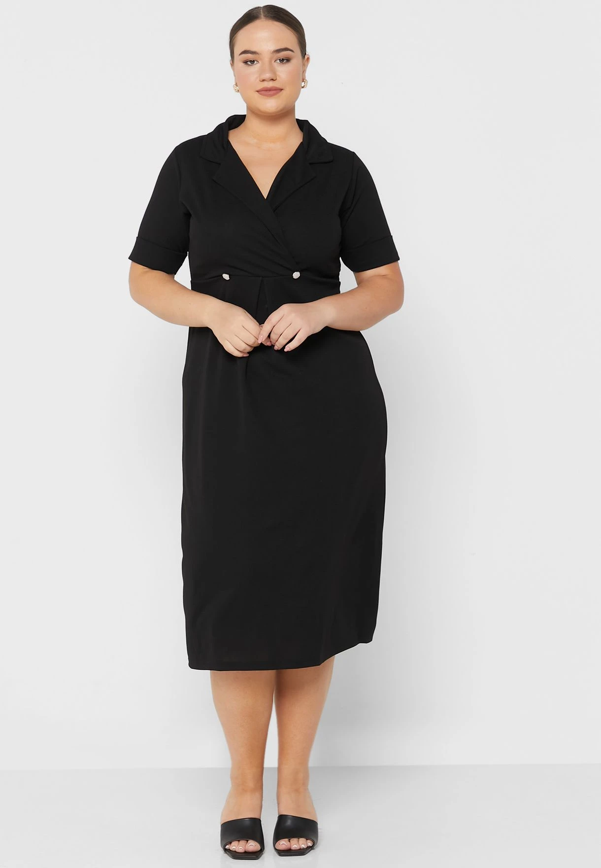 Blazer Dress With Gold Hardware 1 Blazer Dress With Gold Hardware